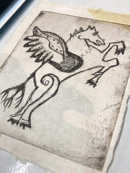 色彩銅版画 作品